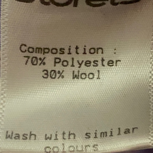 STORETS HANNAH HOUNDSTOOTH WO SIZE S/M  WOOL BLEND SHIRT JACKET  LILAC CREAM - Picture 5 of 13